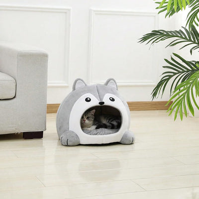 Cama para Gatos con Forma de Zorro y Cojín Desmontable - Image 3