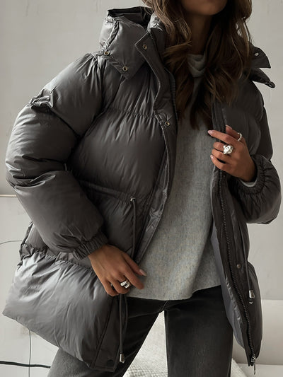 Chaqueta Térmica Acolchada con Capucha y Cierre - Image 9