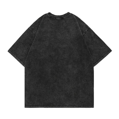 Camiseta Manga Corta Estampado Calavera Desgastada para Hombre - Image 8