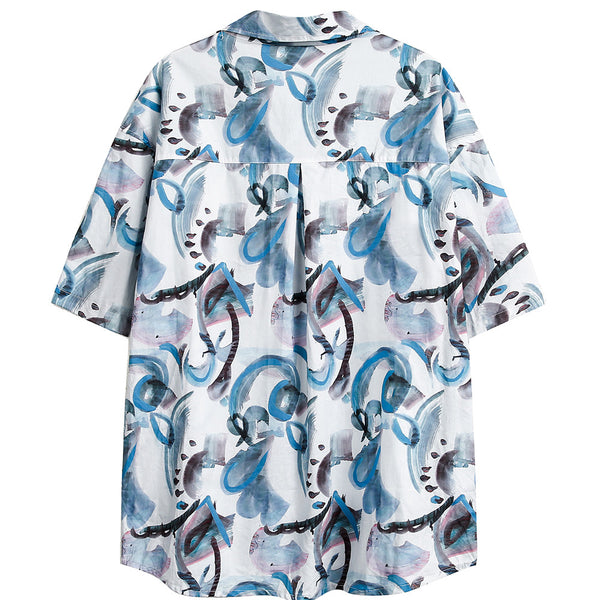 Camisa Hombre Estampado Graffiti Urbano