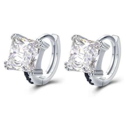 Aretes de Plata Esterlina con Circón