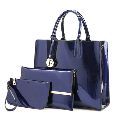 Bolso Maternal de Charol Brillante con Compartimentos Inteligentes - Image 8