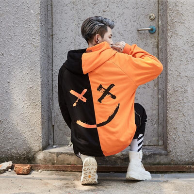 Suéter Hoodie para Hombre con Detalles de Costura en Contraste - Image 8