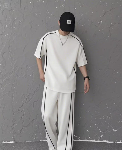 Conjunto Deportivo Dos Piezas con Bloques de Color - Diseño Casual Moderno - Image 11