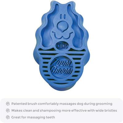 Cepillo de Baño para Perros - Masajeador 2 en 1 Azul - Image 2
