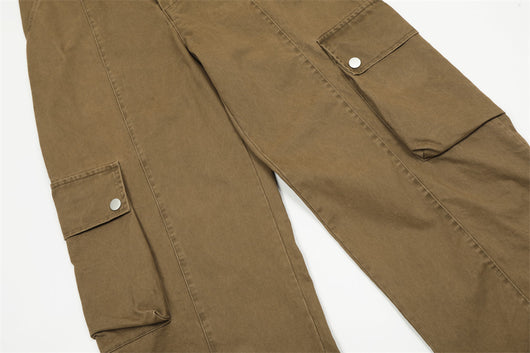 Pantalones Cargo Sueltos Estilo Punk Desgastados para Hombre - Image 18