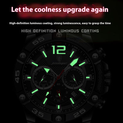 Reloj de Pulsera Multifuncional para Hombre con Banda de Silicona - Image 2
