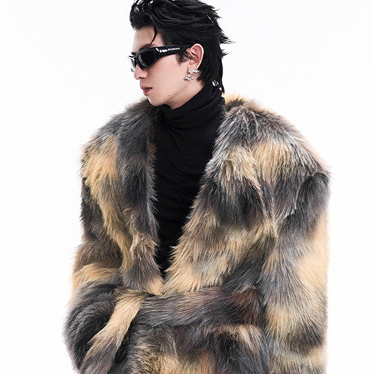 Abrigo de Lujo Otoño-Invierno con Textura Afelpada Premium