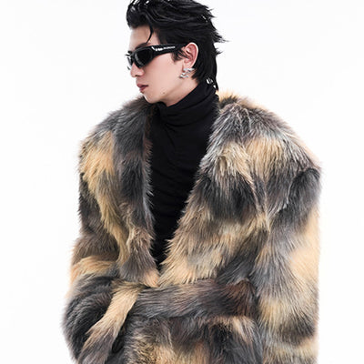 Abrigo de Lujo Otoño-Invierno con Textura Afelpada Premium