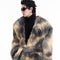 Abrigo de Lujo Otoño-Invierno con Textura Afelpada Premium