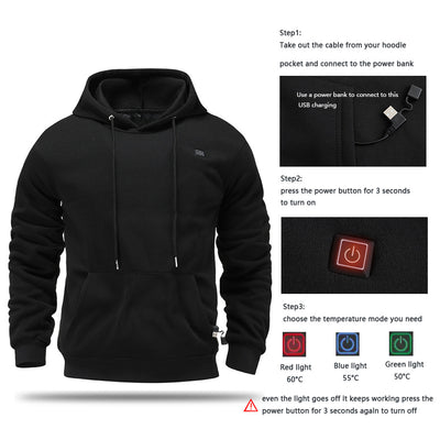 Sudadera Térmica Calefactable para Hombre - Tecnología de Calor Integrado - Image 13