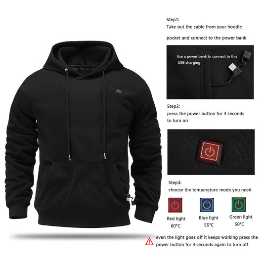 Sudadera Térmica Calefactable para Hombre - Tecnología de Calor Integrado - Image 13