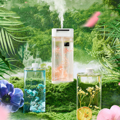 White rectangular aromatherapy machine and humidifier with a digital display showing '99' and an 'OPEN' indicator. - Image 4