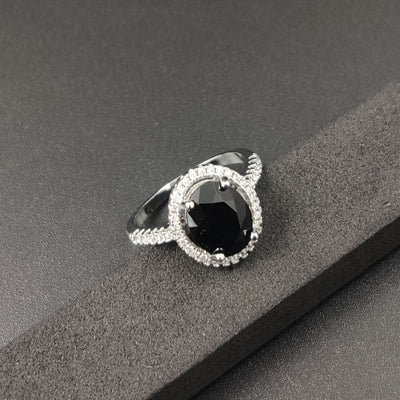 Anillo de Diamantes Zircón Redondo Lujo - Compromiso y Boda - Image 13