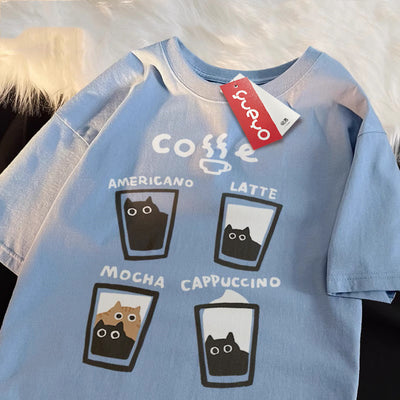 Camiseta de Manga Corta Flocking Milk Coffee para Hombre - Image 7
