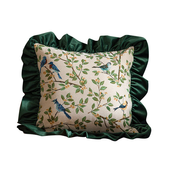 Almohada Retro de Lujo Ligero para Sofá y Cama - Cojín de Apoyo Estilo Americano