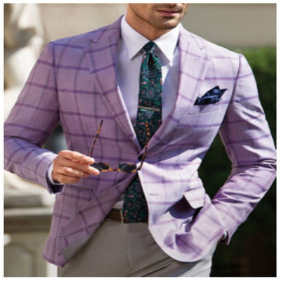 Saco de Cuadros Slim Fit para Hombre - Estilo Casual Moderno - Image 13