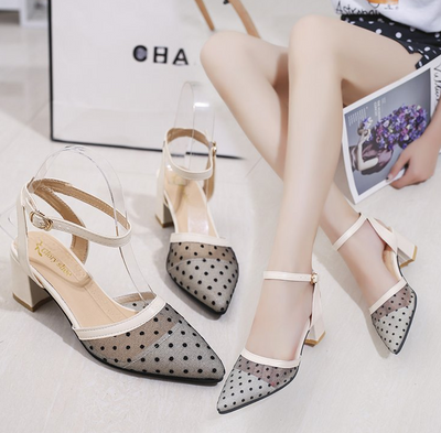 Sandalias Planas de Malla Punteada - Cómodas y Versátiles para Primavera y Verano