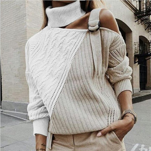 Suéter Mujer Invierno Estampado Leopardo con Costuras Decorativas - Image 6