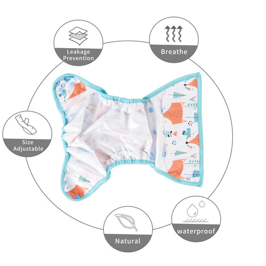 Cobertor de Bolsillo Estampado Impermeable y Transpirable para Bebé - Image 9