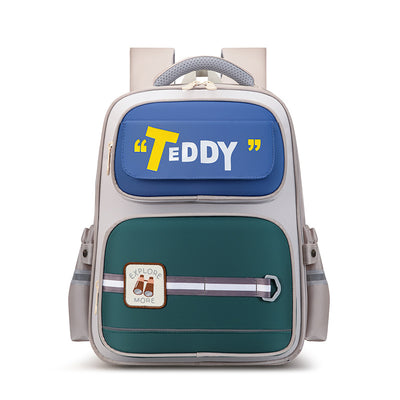 Mochila Escolar Infantil con Letras de Caricaturas Estilo Británico - Image 12