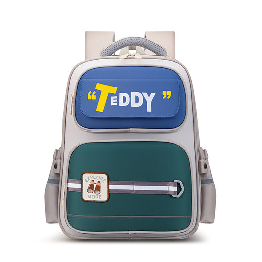 Mochila Escolar Infantil con Letras de Caricaturas Estilo Británico - Image 12