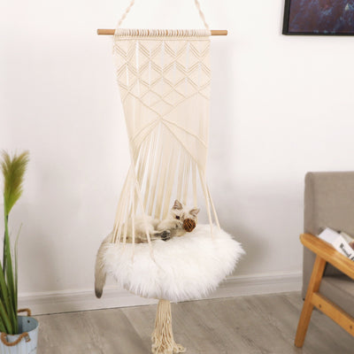 Columpio Macramé Artesanal para Mascotas - Disponible en Cuatro Estaciones