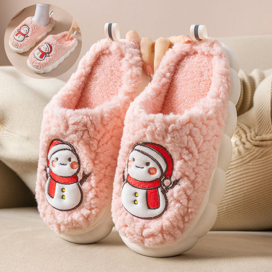Pantuflas Snowman Térmicas para Pareja - Cómodas, Antideslizantes y Abrigadas