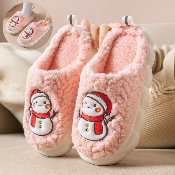 Pantuflas Snowman Térmicas para Pareja - Cómodas, Antideslizantes y Abrigadas
