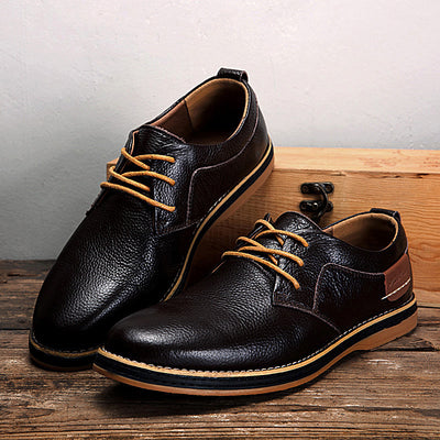 Oxfords Rippled Leather Leu - Image 6