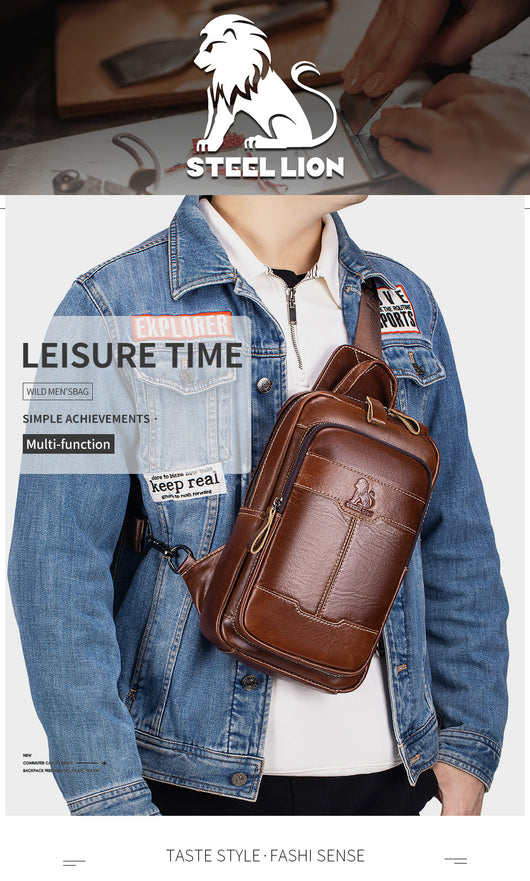 Bolsa Cruzada para Hombre - Mochila de Pecho con Bandolera - Image 8