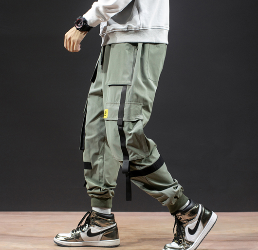 Pantalones Harem Casuales para Hombre con Tirantes - Image 8