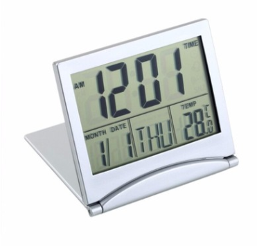 Reloj de Viaje Plegable con Calendario Perpetuo y Pantalla Digital