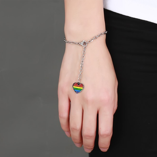 Pulsera Arcoíris LGBTQ+ de Seis Colores - Símbolo de Amor y Orgullo