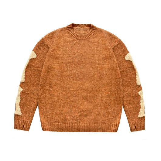 Suéter Tejido Holgado con Diseño de Calavera para Uso Casual - Image 11
