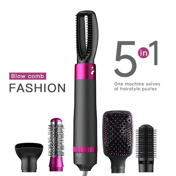 Secador y Plancha de Cabello 5 en 1 con Rizador Automático