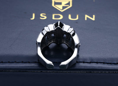 Anillo de Ancla Hueca en Plata 925 Estilo Punk Vintage para Hombre - Image 12