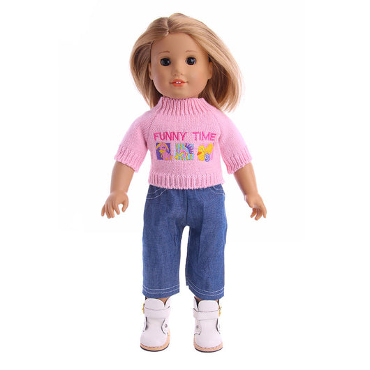 Conjunto de Suéter y Jeans para Muñeca American Girl de 18 Pulgadas - Image 13