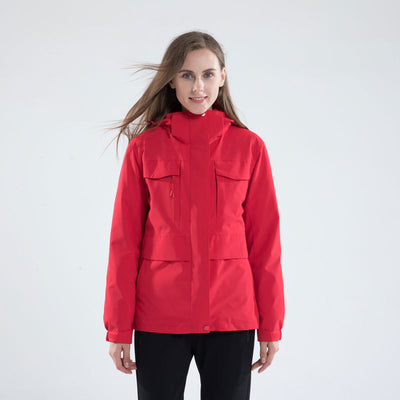 Chaqueta Montañera 3 en 1 Multibolsillos Talla Grande - Image 23