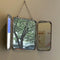 Modern Stainless Steel Wall-Mounted Triptych Mirror for Bathroom and Vanity