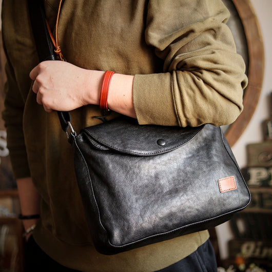 Bolso Crossbody de Cuero para Hombre - Ideal para Commuting - Image 9