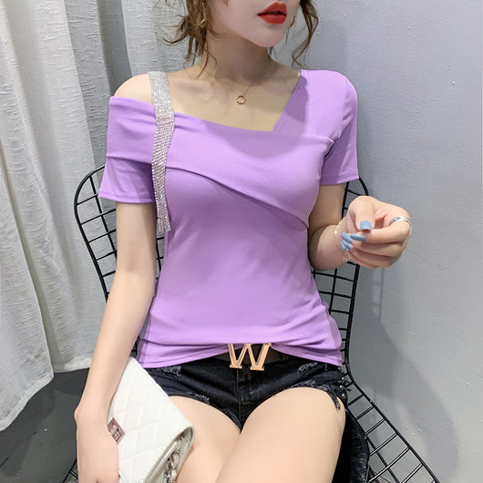 Playera Coreana Slim Fit de Manga Corta para Mujer - Verano - Image 20