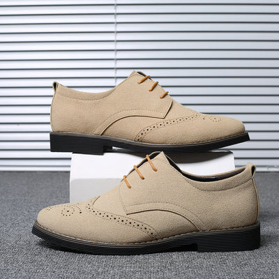 Zapatos Casuales de Cuero Tallado para Hombre - Estilo Británico Clásico - Image 14