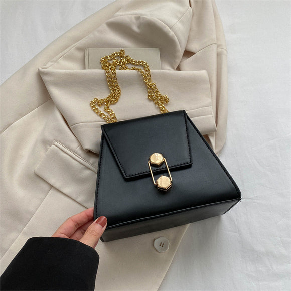 Bolsa Mensajera Estilo Oeste Retro con Cadena - Diseño Coreano Personalizable