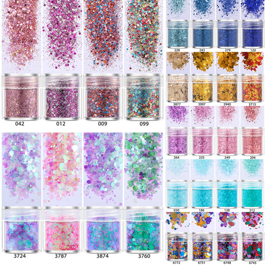 Esmalte de Uñas Láser con Lentejuelas - Juego de Combinación de Colores - Image 5