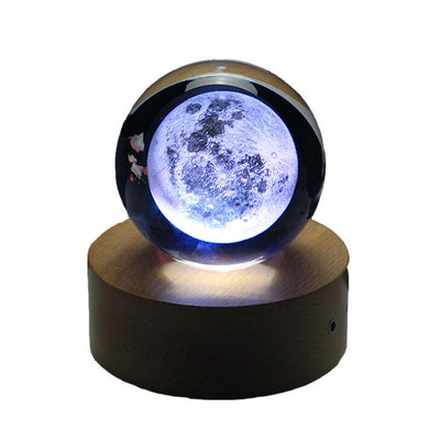 Esfera de Cristal Luna con Grabado 3D por Láser - Image 4