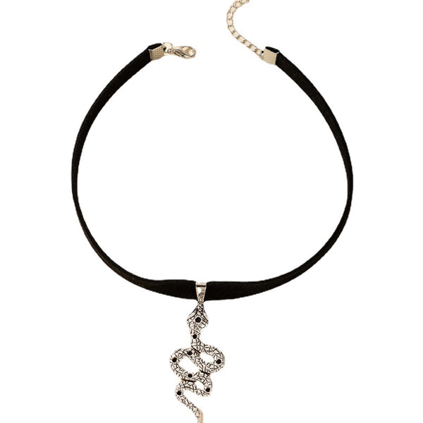 Collar Gótico de Terciopelo Witchy - Gargantilla Grunge Oscura para Regalo