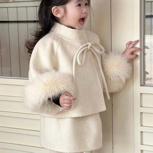 Capa Uniforme de Lana para Niñas