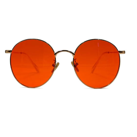Gafas Gaming Circulares con Lentes Ámbar Bloqueador de Luz