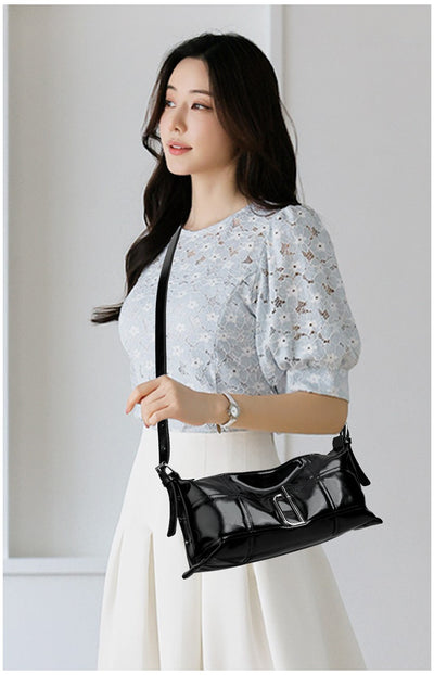 Bolso Crossbody de Cuero Wax Oil Suave - Estilo Pillow Bag - Image 18